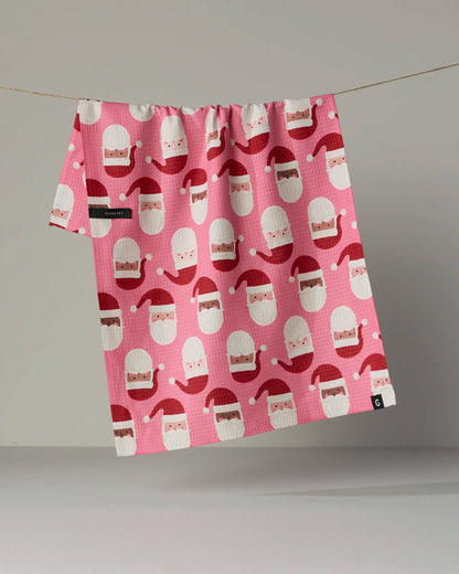 Jolly Santas Luxe Kitchen Towel - Holiday 2026