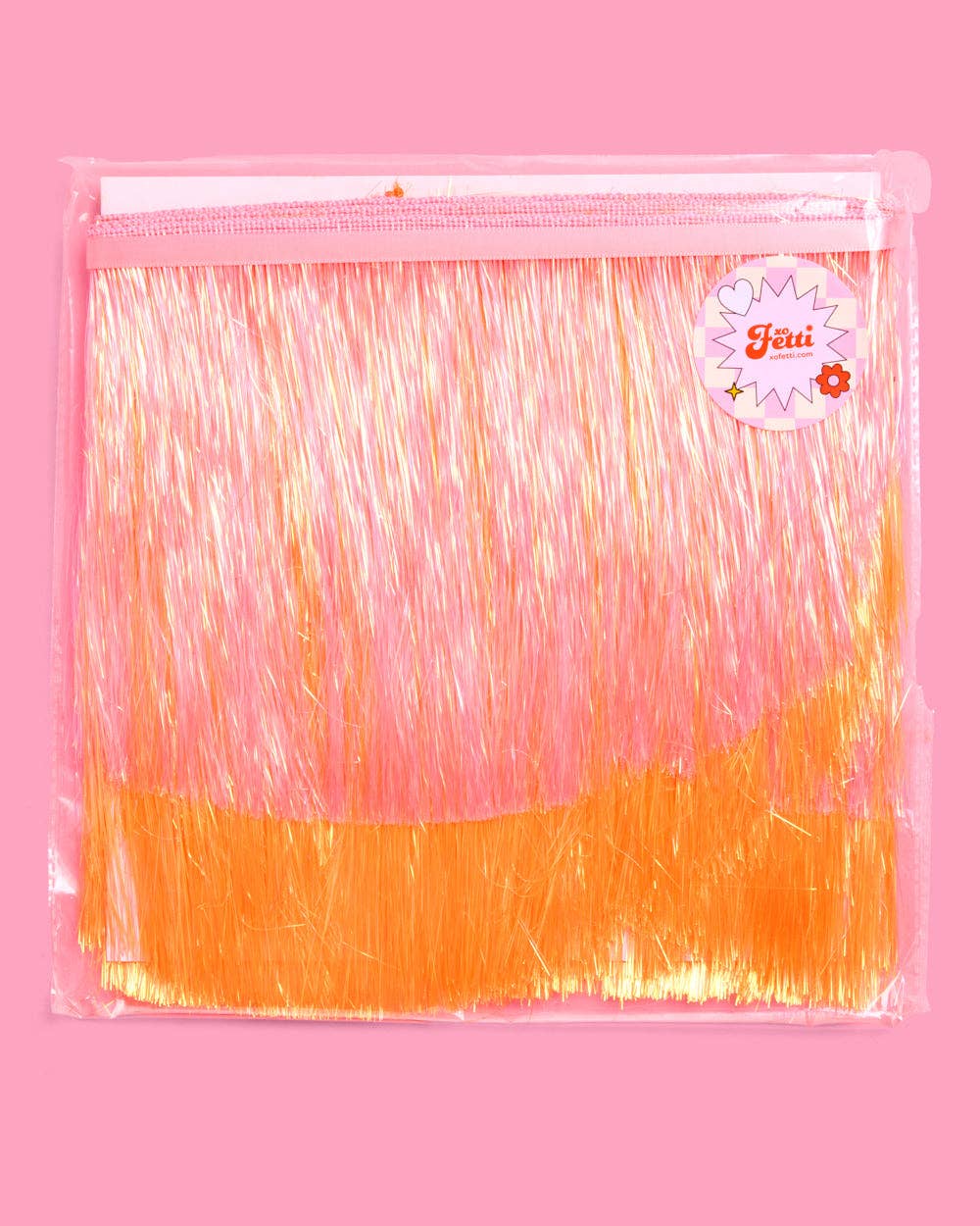 Pink Orange Scallop Fringe Banner | summer, party, Showgirl