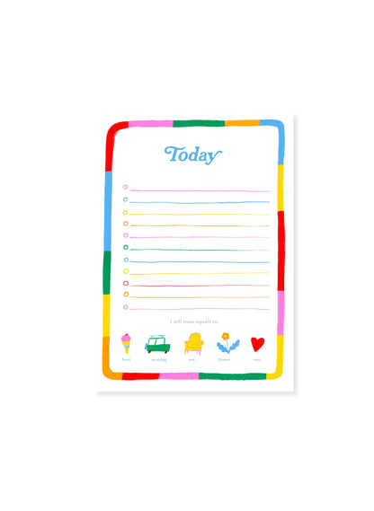 Today Rainbow To-Do – Colorful Daily Planner Notepad