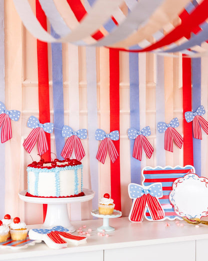 BAM1202 - Stars and Stripes Bow Banner