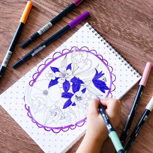 Wildflowers Premium Coloring Book