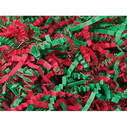 Crinkle Cut Paper Shred Small Packs: 1 Pack / 8 oz Bag / White & Iridescent