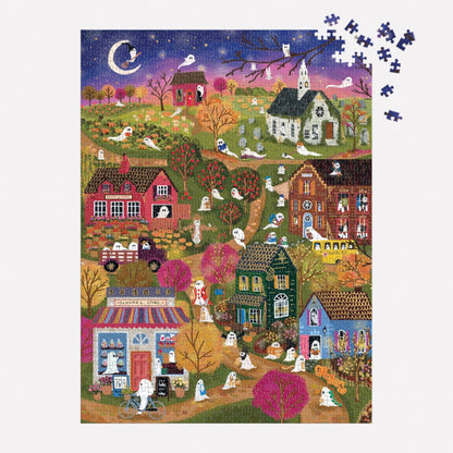 Joy Laforme Spooky Village 1000 Piece Foil Puzzle