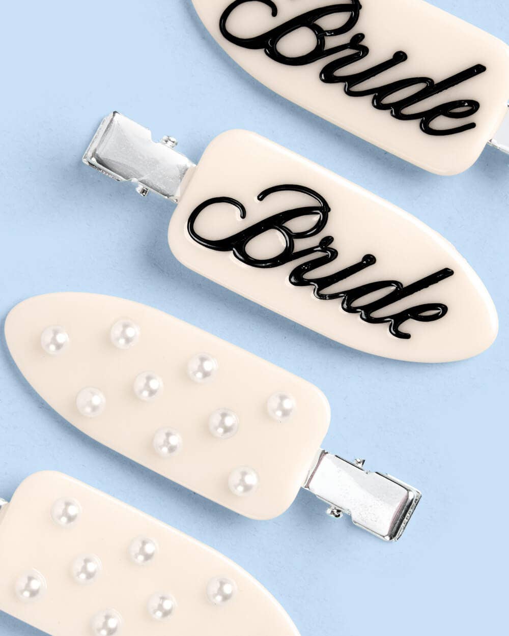 Bride Beauty Clips | bridal, hair, pearl, ivory