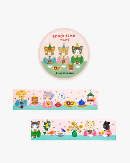 Gold Foil Washi Tape - Snack Time