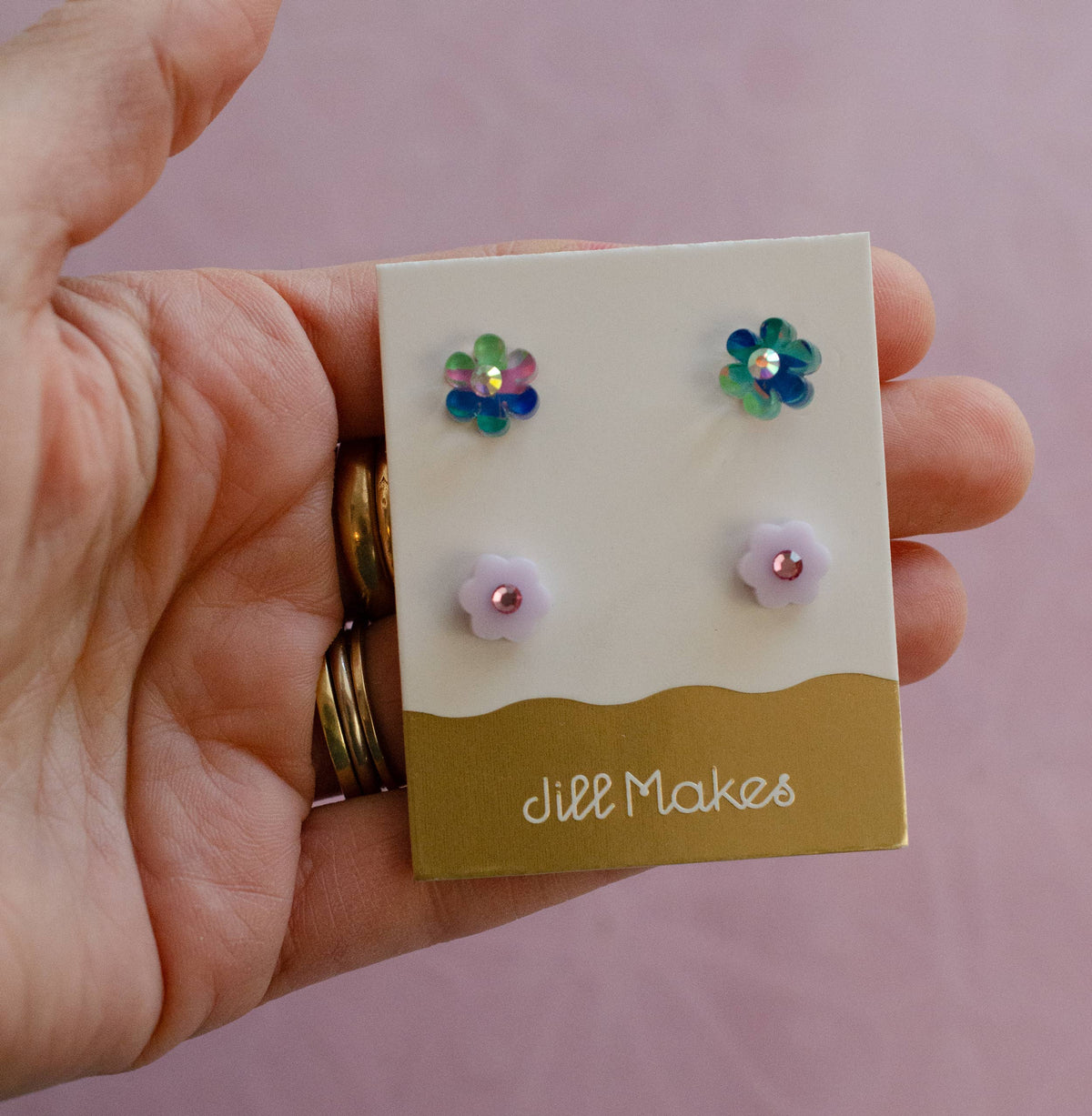 Mini Blooms – Assorted Flower Stud Earrings