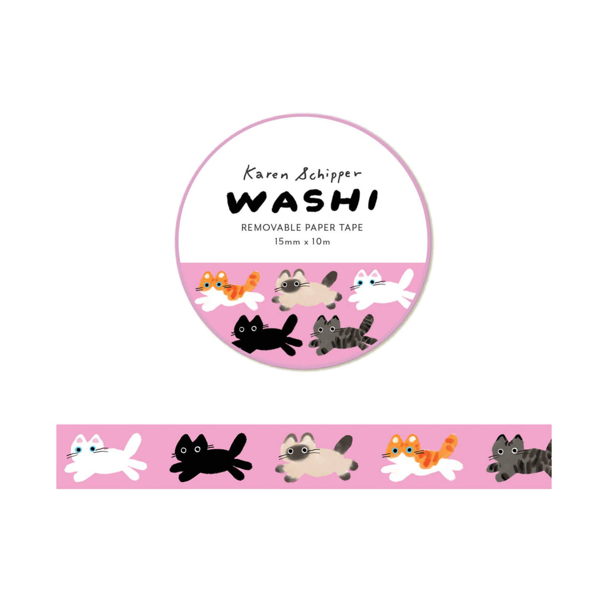 Cats Washi Tape – Cat Craft Tape | Cute Planner Tape