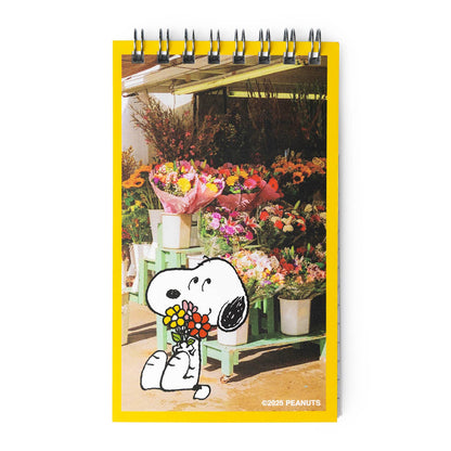 3P4 x Peanuts® - Snoopy Flower Bouquet Mini Notebook