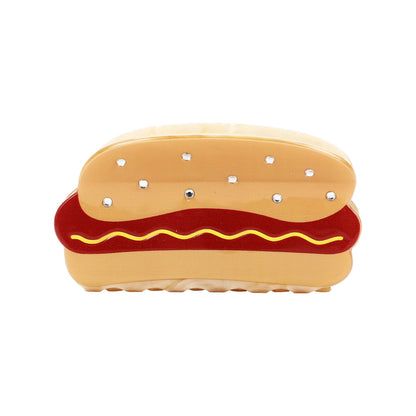 Hotdog Hair Claw Clip
