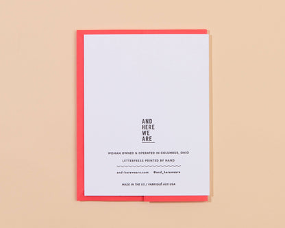 Letterpress Birthday  Card—Yee Haw (Lasso, Western)