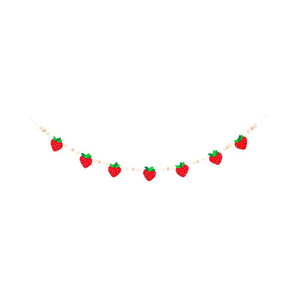 Felt Strawberry Banner
