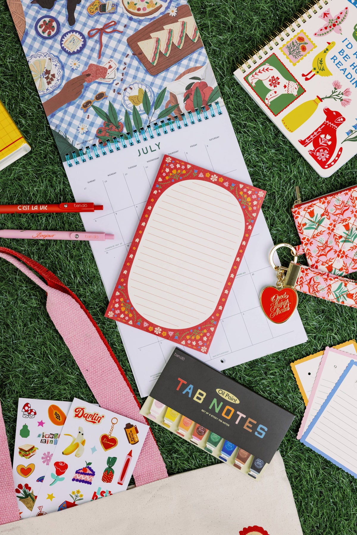 Rough Draft Large Notepad, Folk Floral