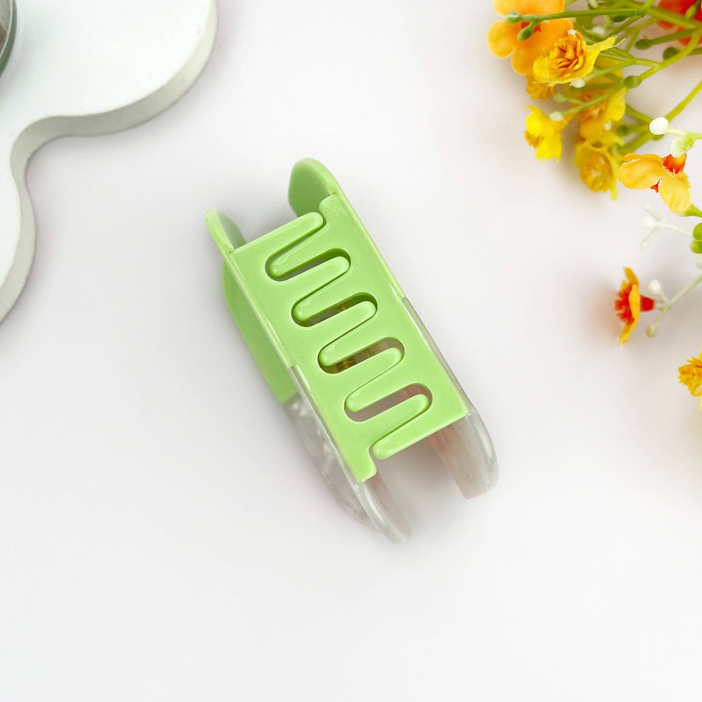 Sweet Dream Sleep Pill Acetate Hair Claw Clip: Light Green