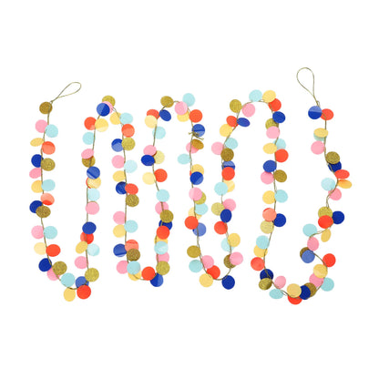 Rainbow Confetti Garland