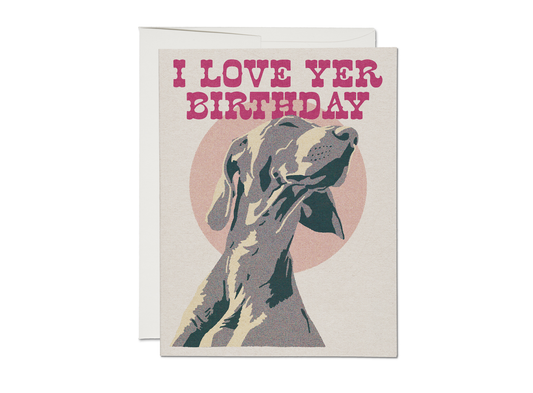 Yer Birthday birthday greeting card