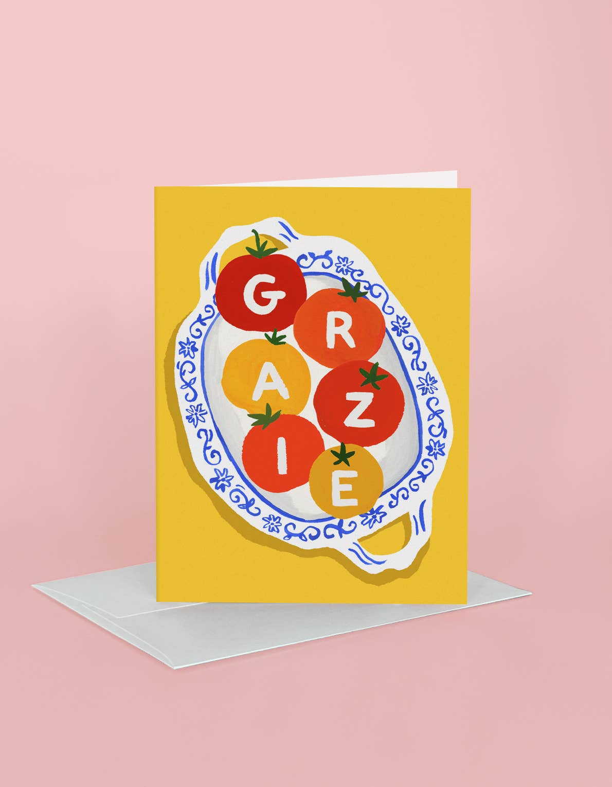 Thank You Greeting Card | Grazie Tomatoes: Single
