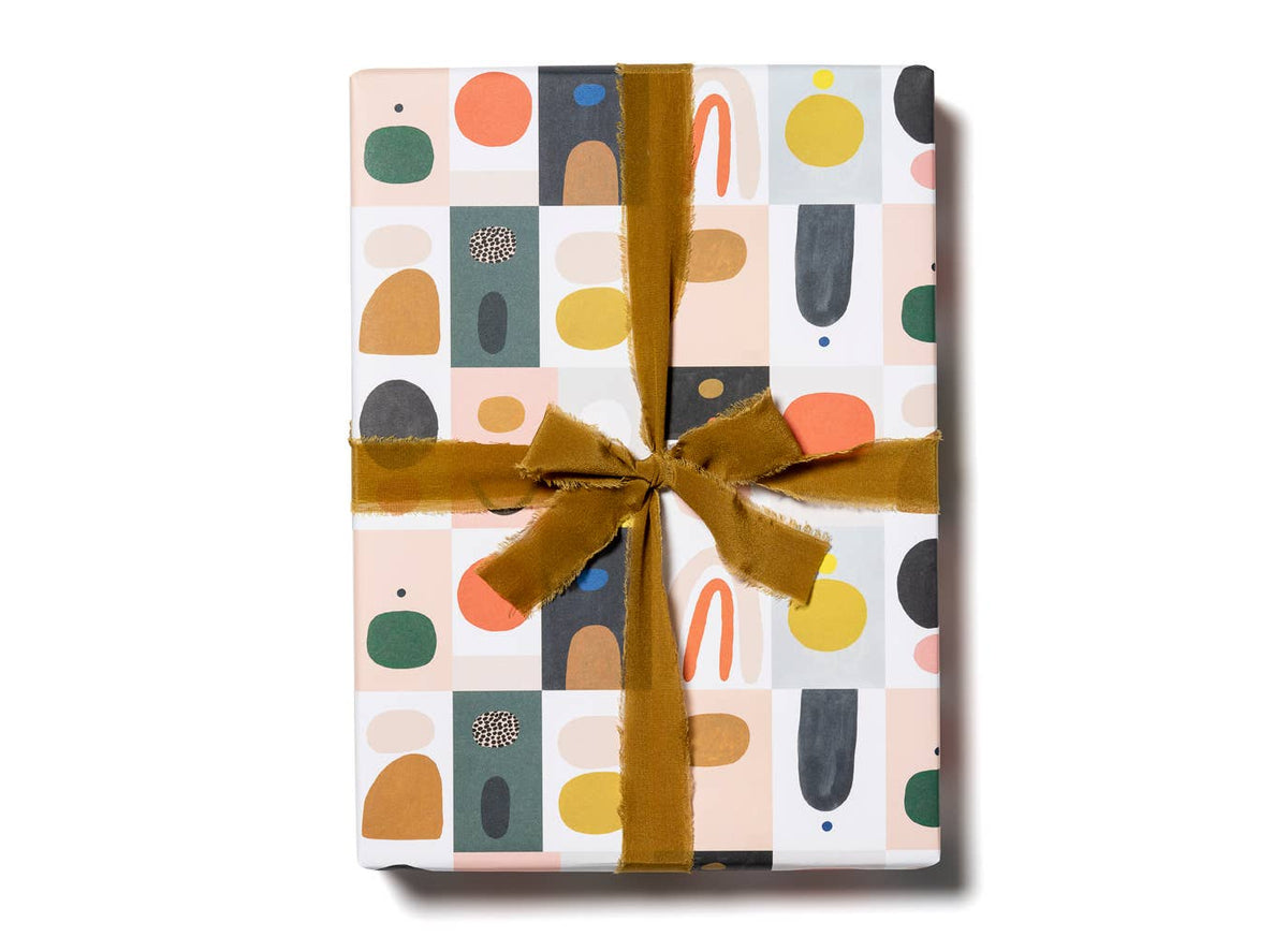 Color Block wrapping paper: Flat sheets