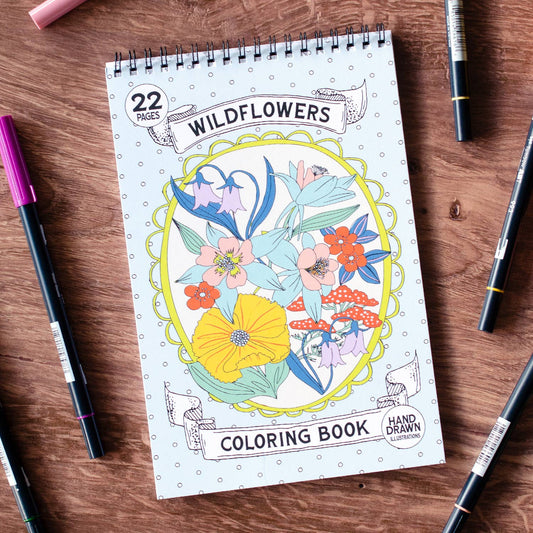 Wildflowers Premium Coloring Book