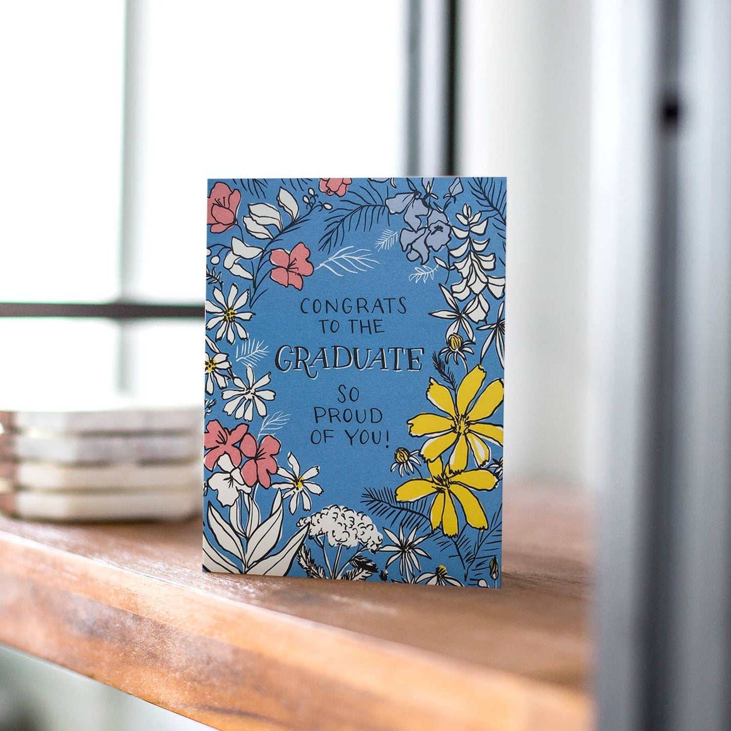 Floral Toile Graduate Greeting Card