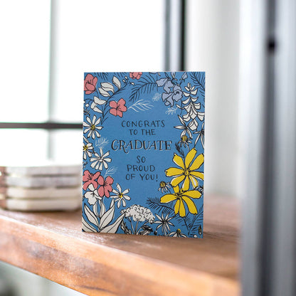 Floral Toile Graduate Greeting Card