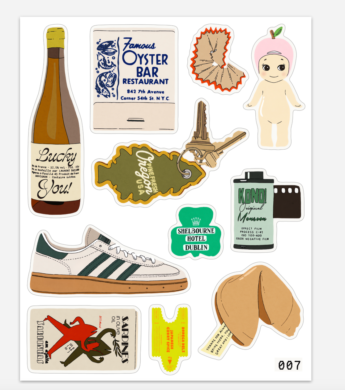 Trinkets: Travel Treasures Sticker Sheet – Journaling Sheets