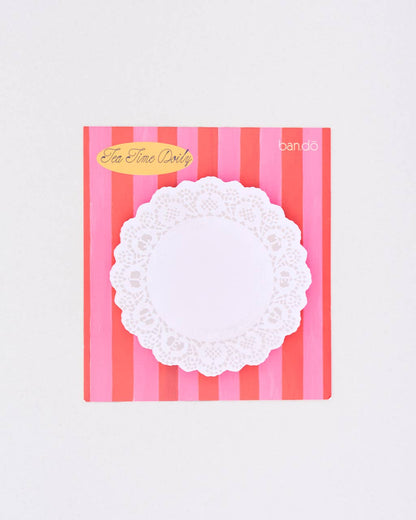 Novelty Notepad, Tea Time Doily