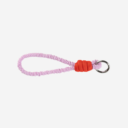 Ruffle Loop Keychain: Kelly Stone Blue