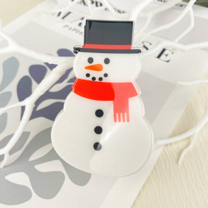 Snowman Hair Clip