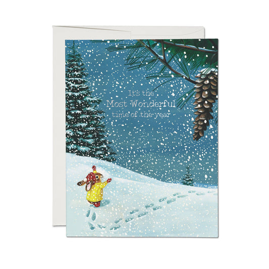 Winter Wonderland greeting card: Single