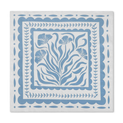 Happiness Bandanas - Blue/wht floral - Calm