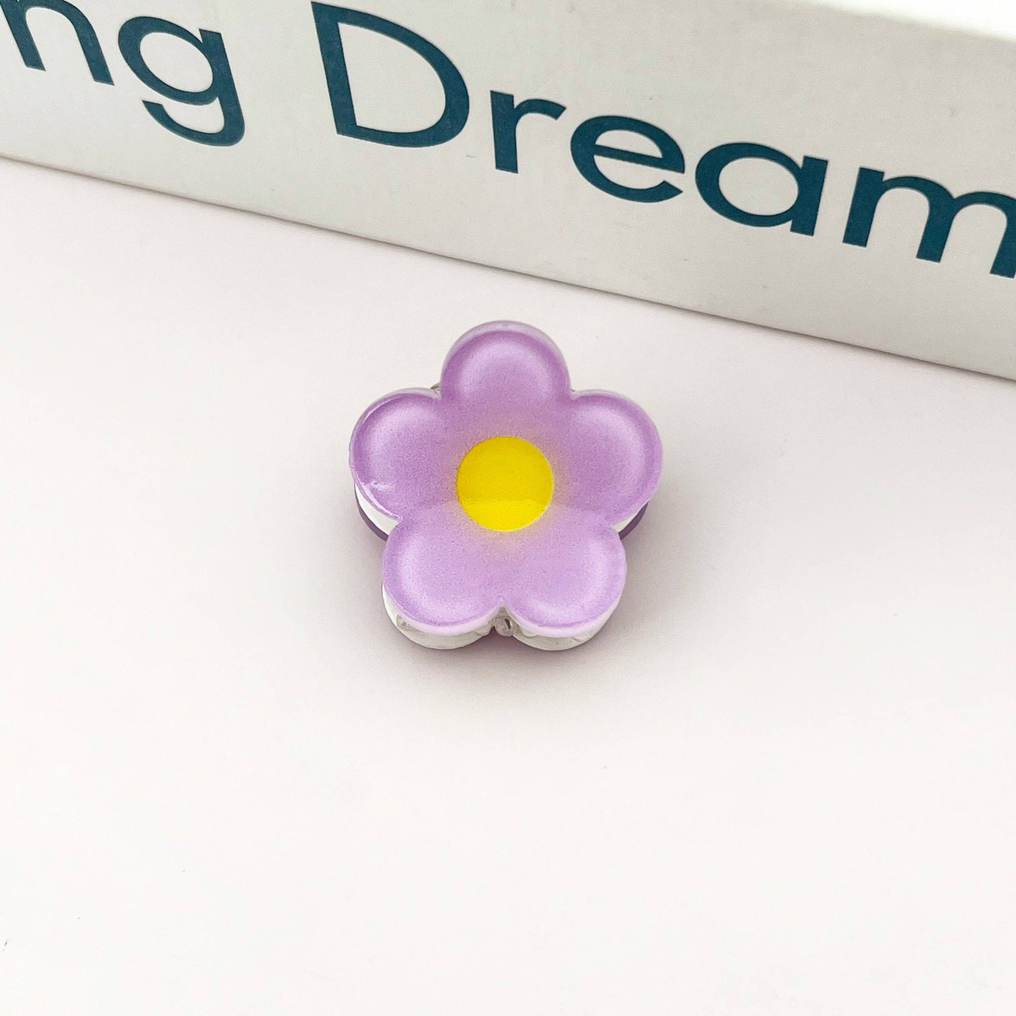 Mini Flower Summer Hair Claw Clip Cute Floral Clip: Purple