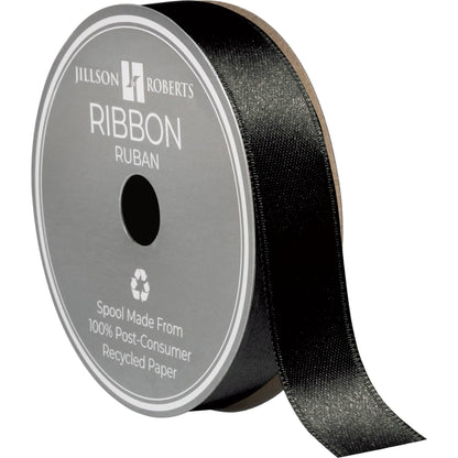 Black - Satin Ribbon – 7/8"
