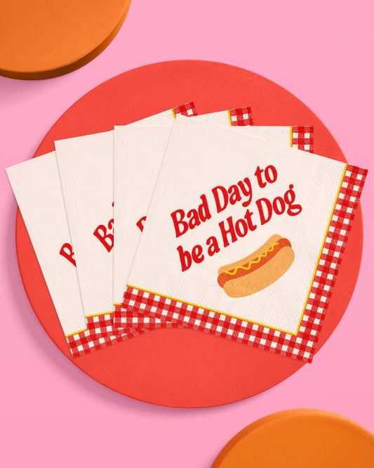 Hot Dog Napkins | BBQ, cookout, picnic, July 4th