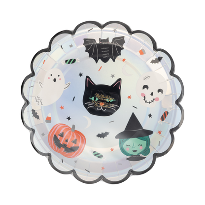 Spooky Friends Paper Plates - 9"
