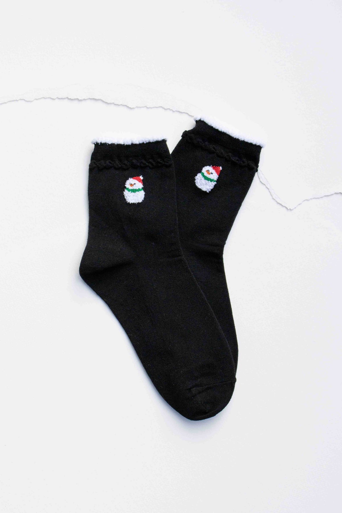 Christmas Cozy Crew Socks: Green / English