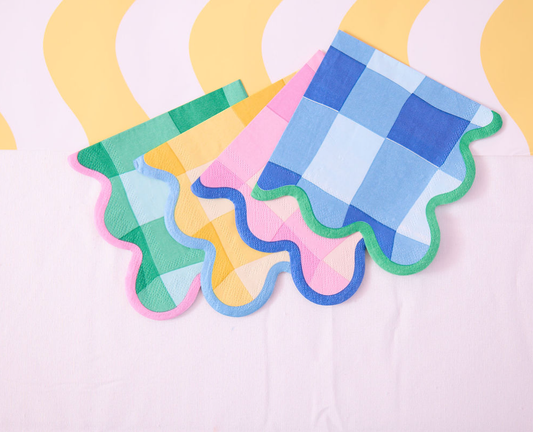Colowave Gingham Cocktail Napkin (20 ct)