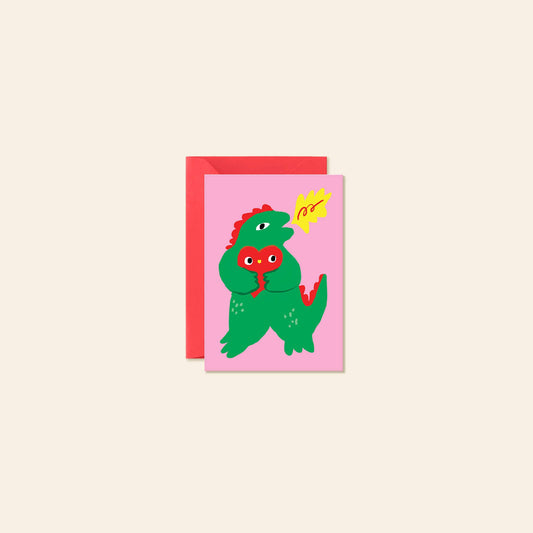 Kaiju Love – Cute Monster Mini Note Card