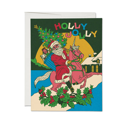 Santa's Magic greeting card: Single
