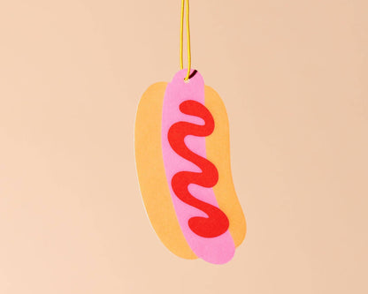 Air Freshener—Hot Dog Summer—Pink Lemonade Scent (Fun, Gift)