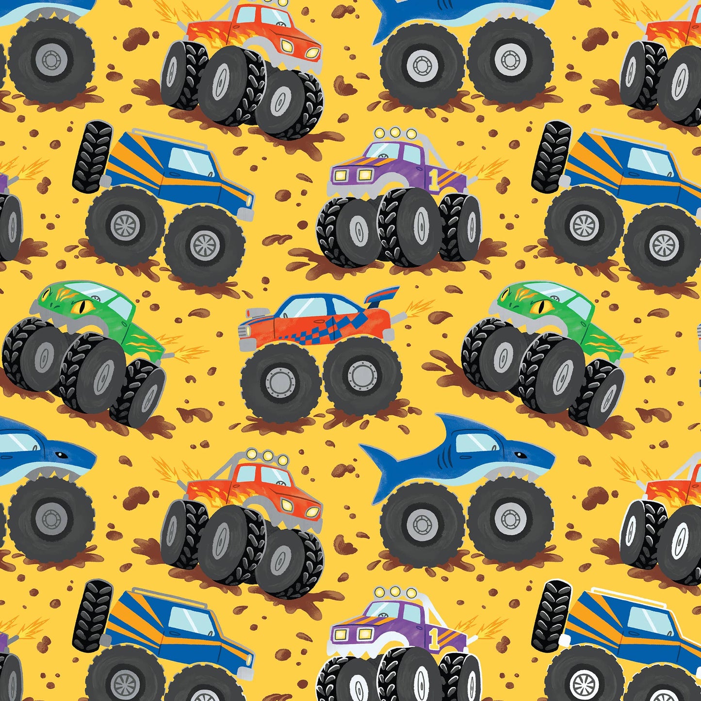 Monster Trucks - Gift Wrap Roll