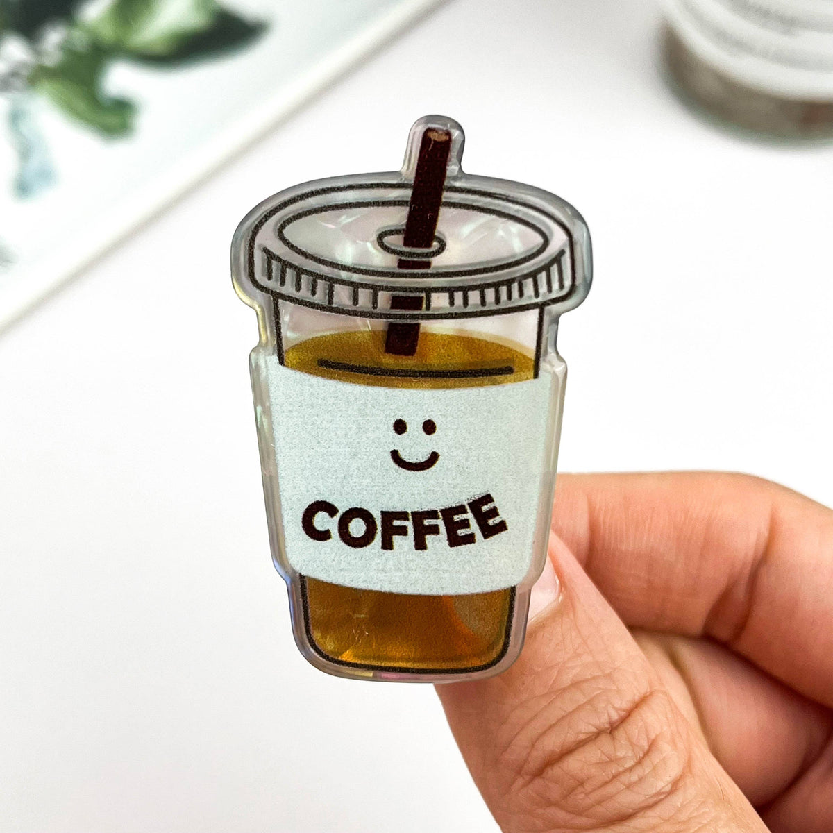 Mini Coffee Muffin Print Claw Clip – Summer Gift: Pretzel