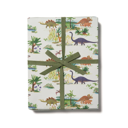 Dinosaurs wrapping paper: Flat sheets