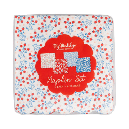 FLO1239 - Floral Cocktail Paper Napkin Set