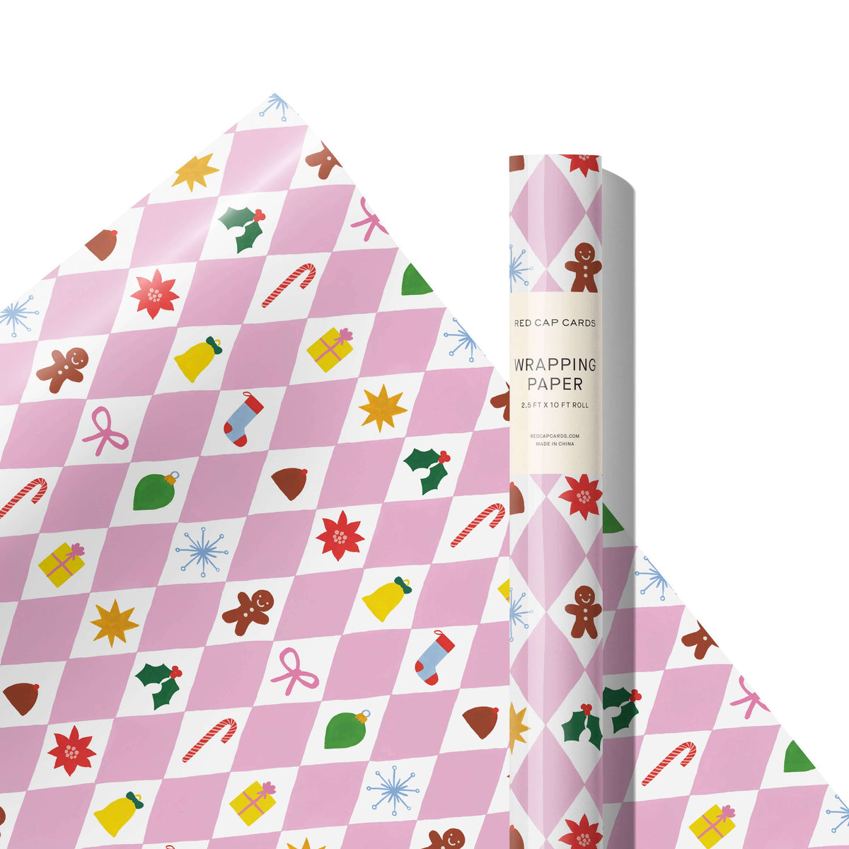 Pink Diamonds 10 ft wrap roll: 10 ft Roll