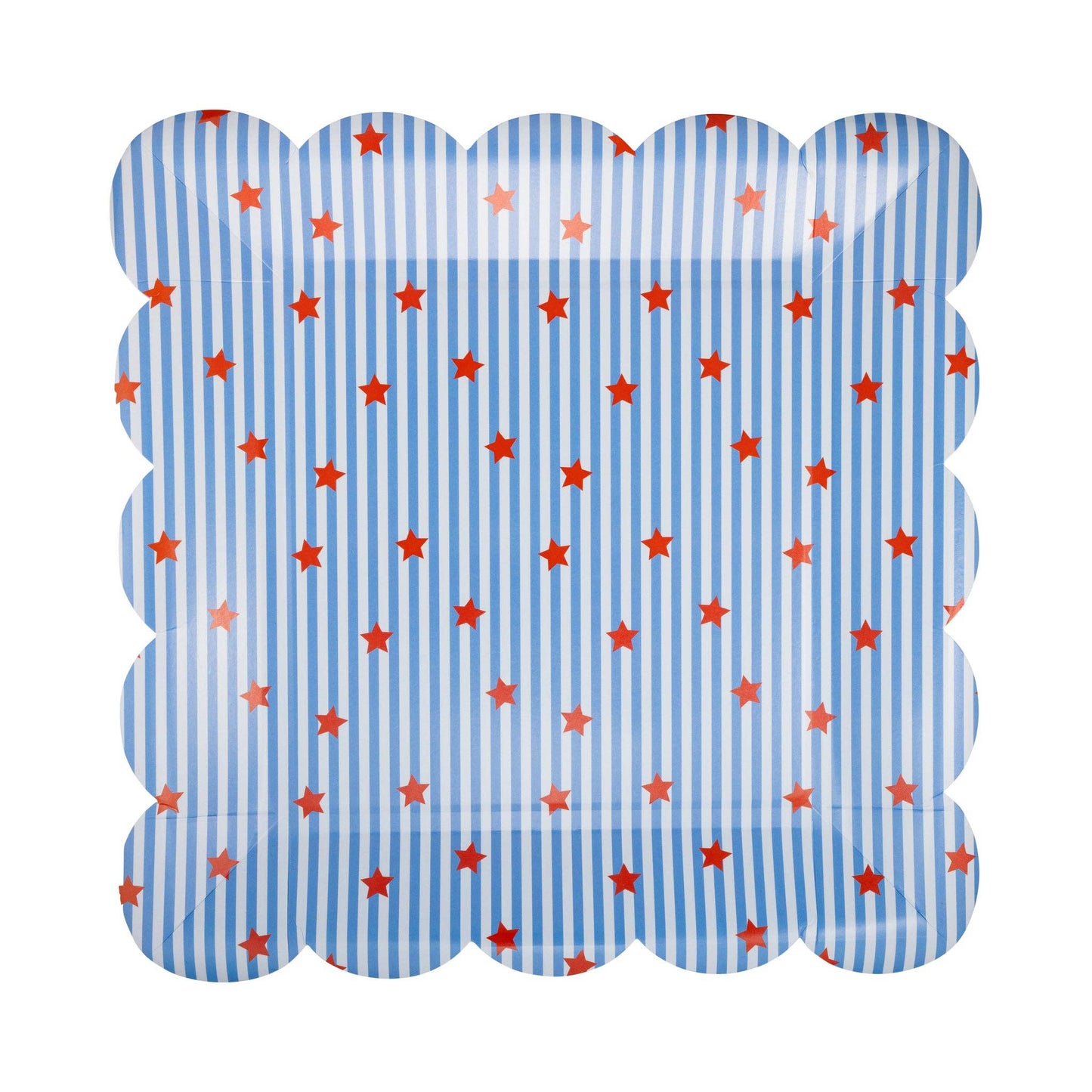 Stripes and Stars Paper Plate - 10"
