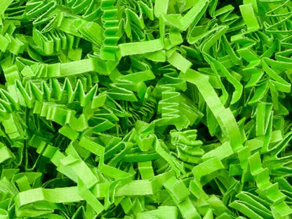 Crinkle Cut Paper Shred Small Packs: 1 Pack / 8 oz Bag / White & Iridescent