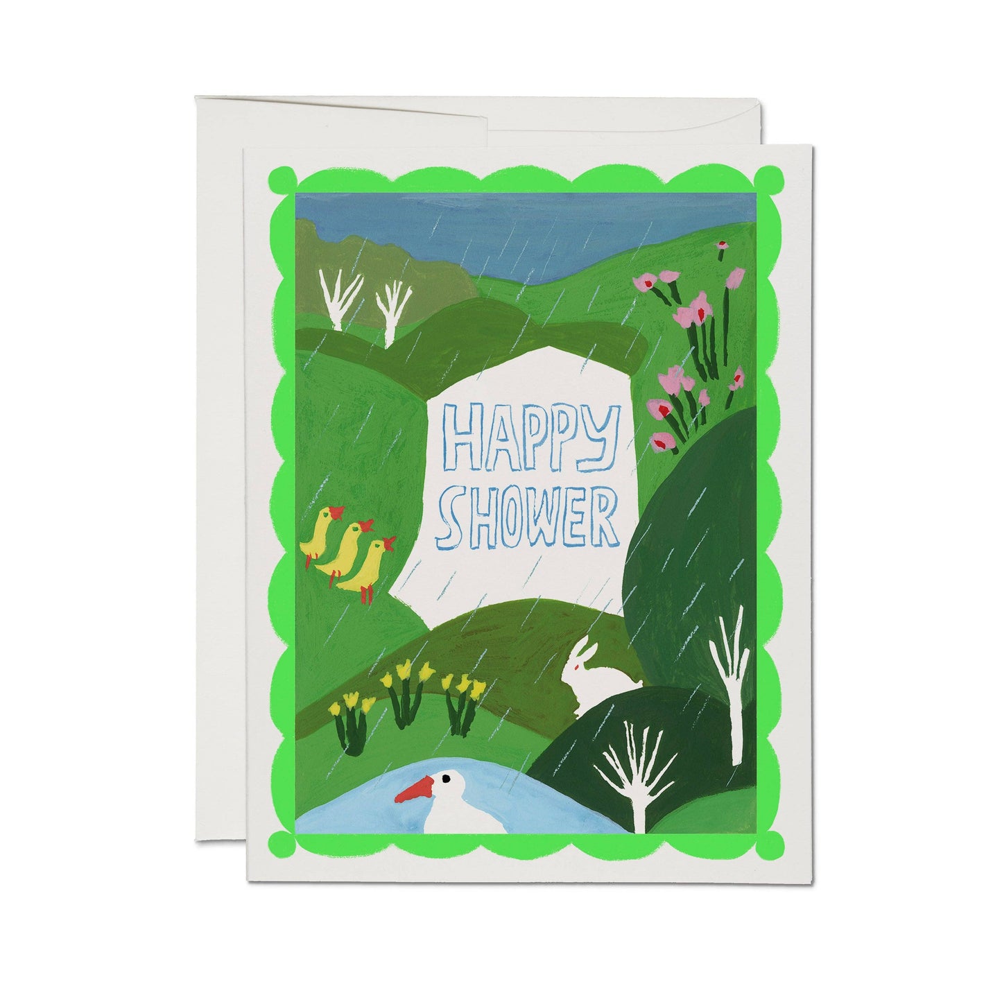 Shower with Love greeting card: Single