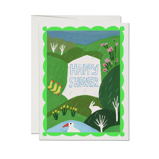 Shower with Love greeting card: Single