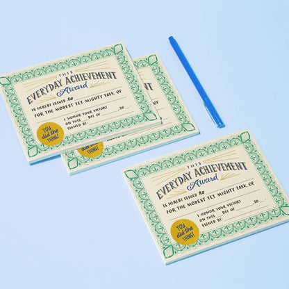 Everyday Achievement Certificate Notepad (Refresh)
