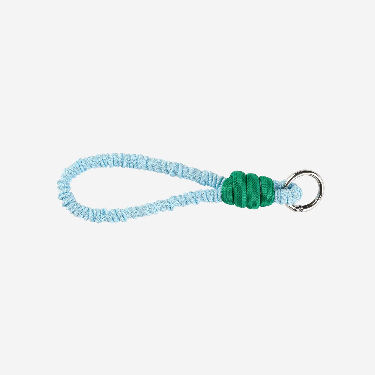 Ruffle Loop Keychain: Kelly Stone Blue